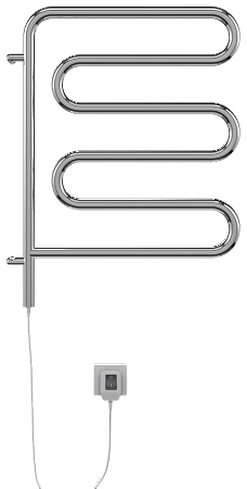 Электро 25 Ш-обр 450х570 поворотный Полотенцесушитель  TERMINUS Воронеж - фото 2