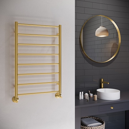 Аврора П8 500х800 Полотенцесушитель TERMINUS Брашированное золото Воронеж - фото 3 Аврора П8 500х800 Полотенцесушитель TERMINUS Брашированное золото Воронеж - фото 3