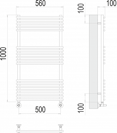 Ватра П18 500х1000 Полотенцесушитель  TERMINUS Воронеж - фото 3